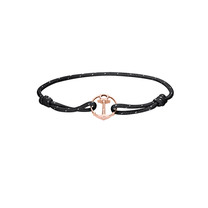 Armband Re/Brace Roségold Schwarz