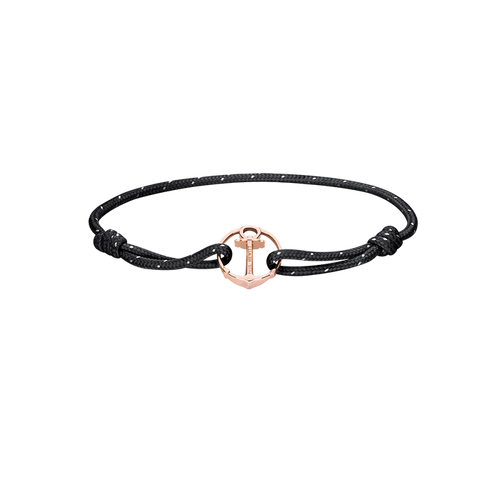 Armband Re/Brace Roségold Schwarz
