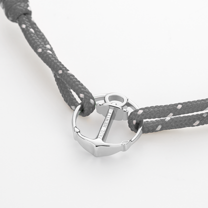 Armband Re/Brace Silber Grau
