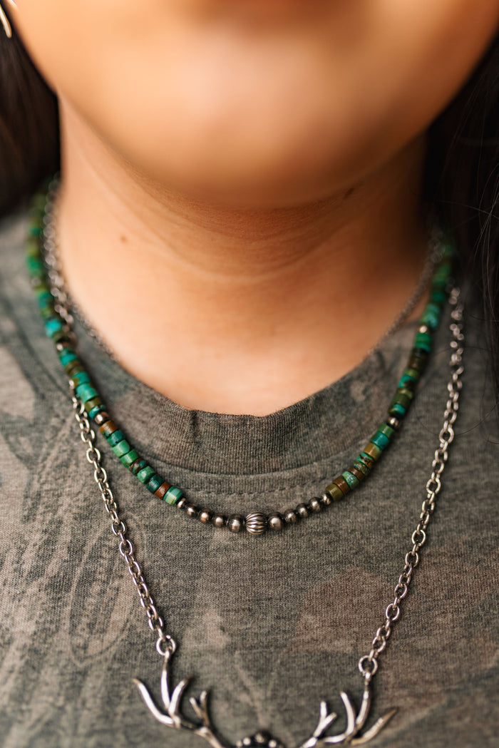 Authentic Turquoise Heishi Beaded Choker
