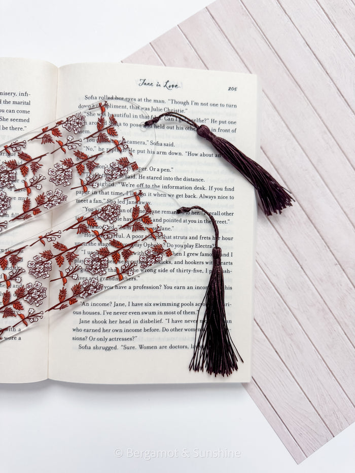 Autumn Floral Kindle Case and/or Bookmark [Combined Listing] – Fall E-Reader Cover