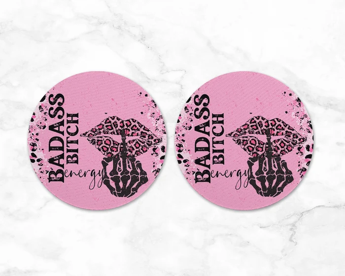 Badass Bitch Energy | Round Coaster Set