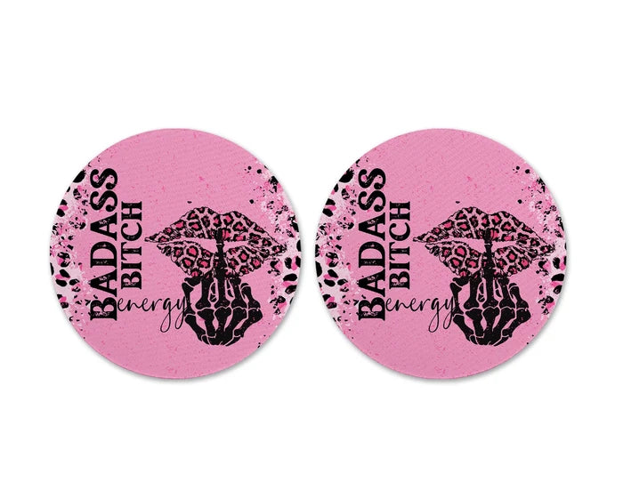 Badass Bitch Energy | Round Coaster Set