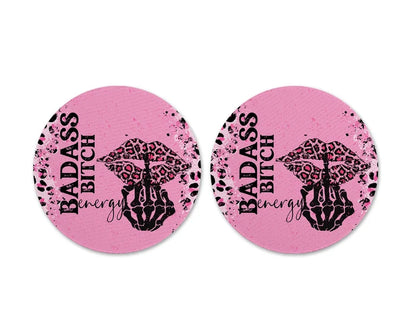 Badass Bitch Energy | Round Coaster Set