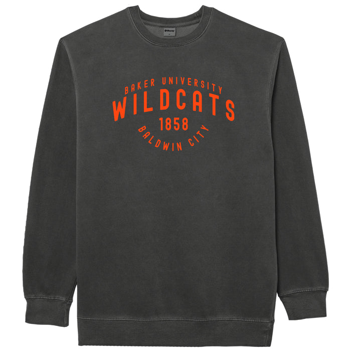 Baker University Wildcats BCK Ouray Pigment Dyed Crew