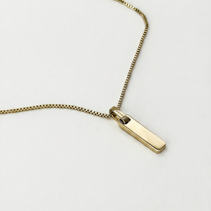 Bar Halskette Gold
