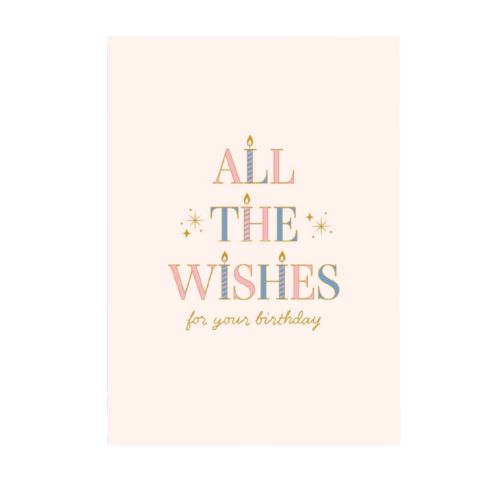 Elum Designs Bday, All the Wishes - Greeting Card