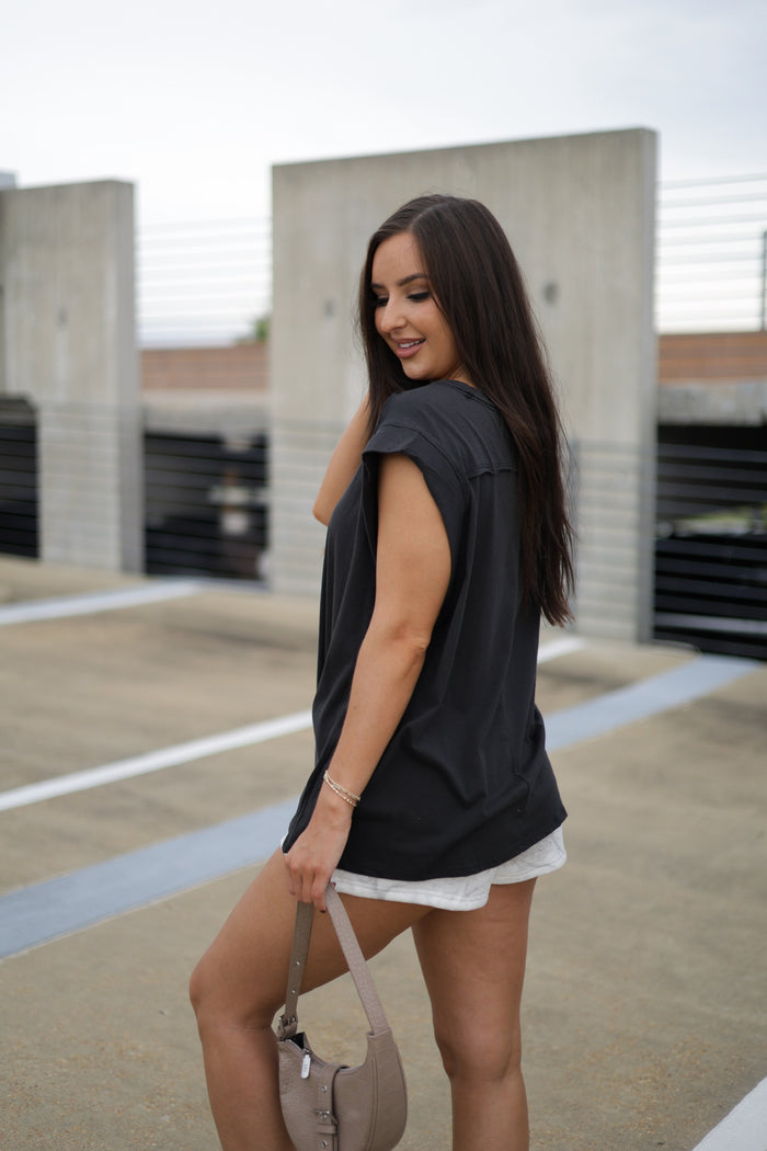 Better With You Muscle Tee - Black