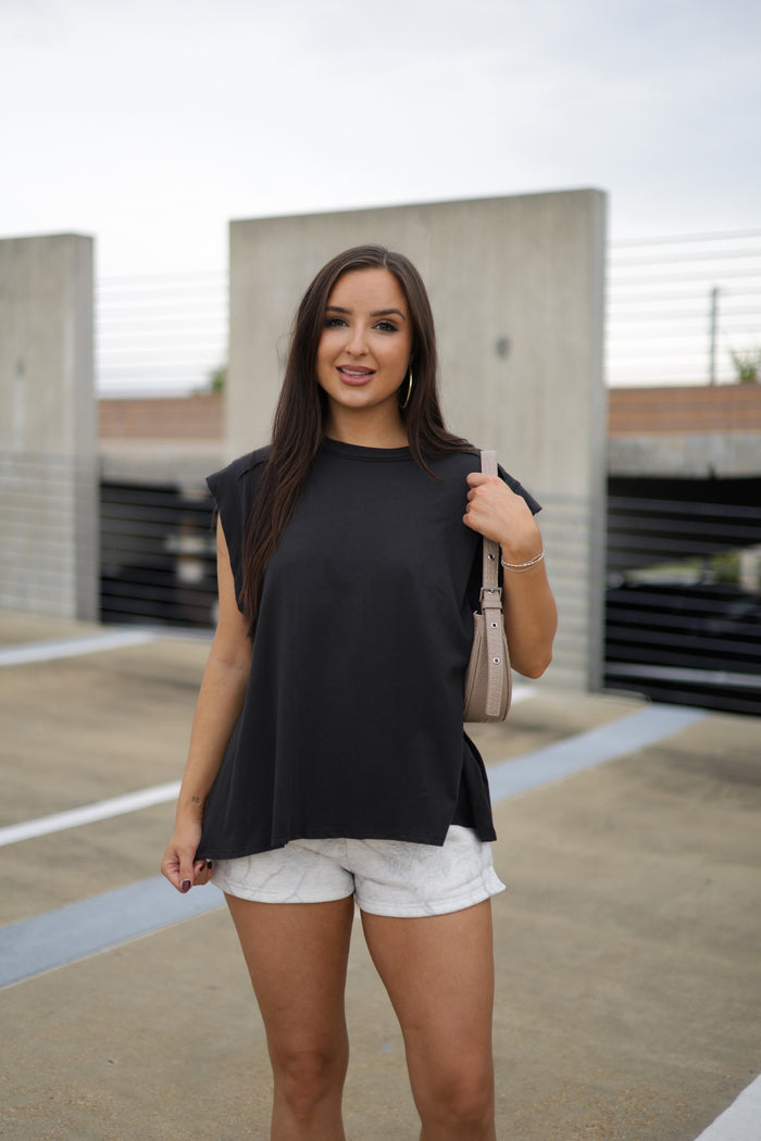 Better With You Muscle Tee - Black