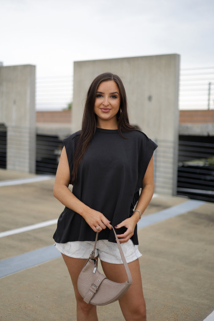 Better With You Muscle Tee - Black