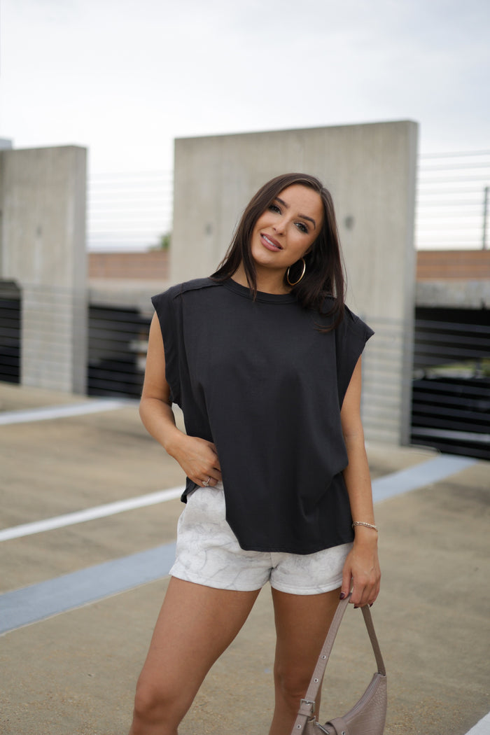 Better With You Muscle Tee - Black