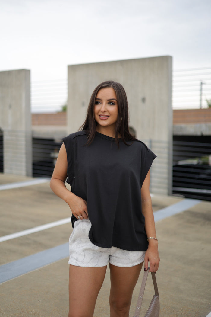 Better With You Muscle Tee - Black