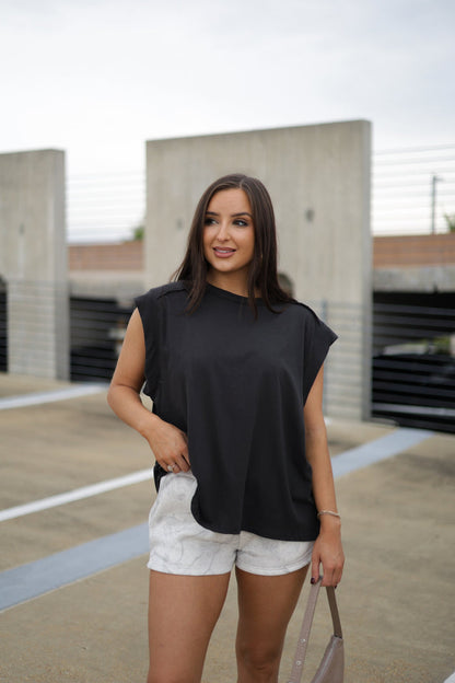 Better With You Muscle Tee - Black
