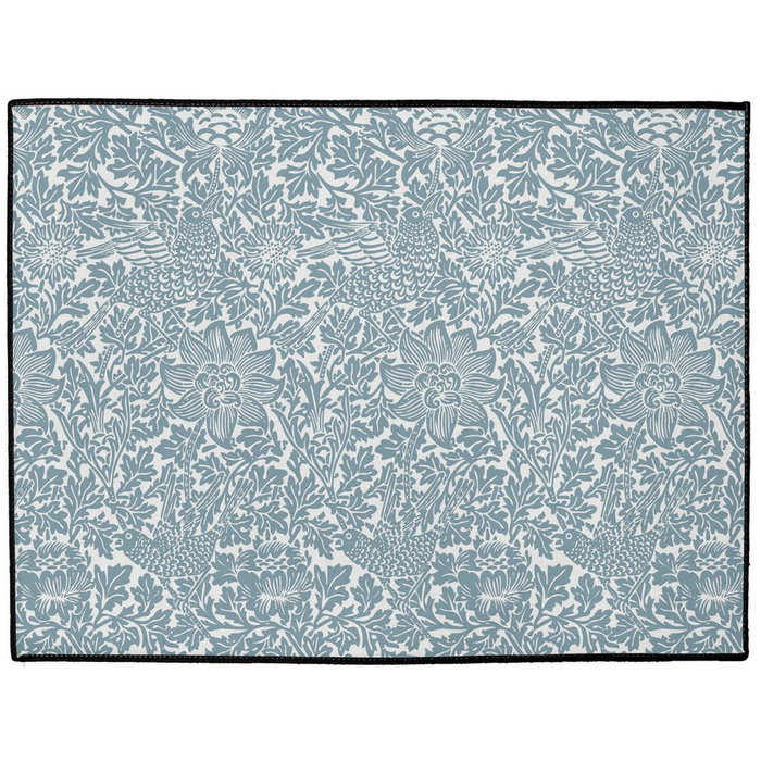 Bird & Anemone Indoor/Outdoor Floor Mat William Morris French Blue