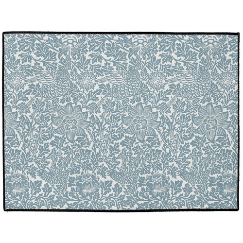 Bird & Anemone Indoor/Outdoor Floor Mat William Morris French Blue