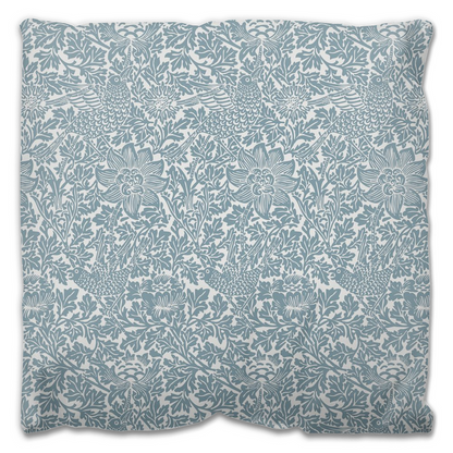 Bird & Anemone Outdoor Pillows William Morris Slate Blue