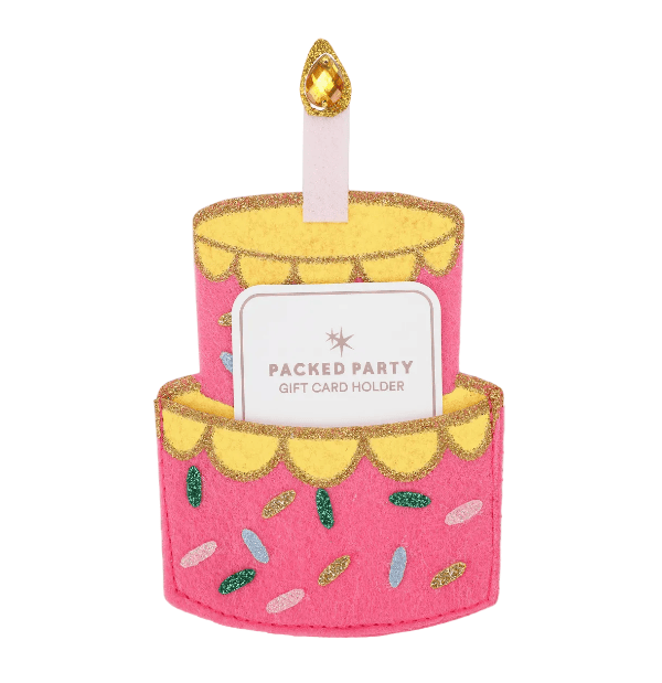 Packed Party Birthday Cake Gift Card Holder