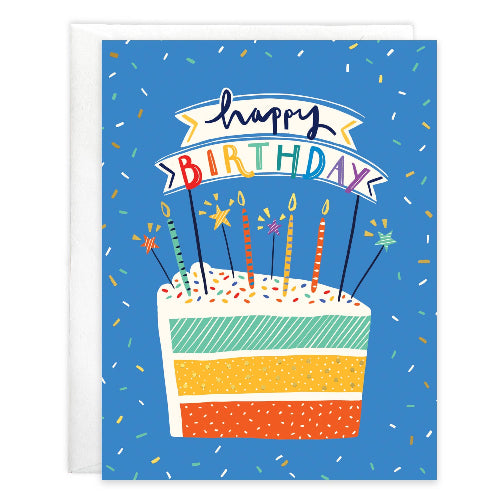 GINA B DESIGNS Birthday Greeting Card - Cake Slice