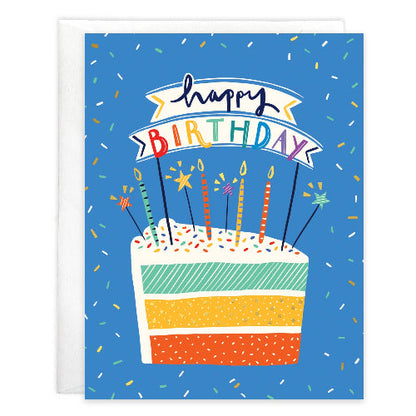 GINA B DESIGNS Birthday Greeting Card - Cake Slice