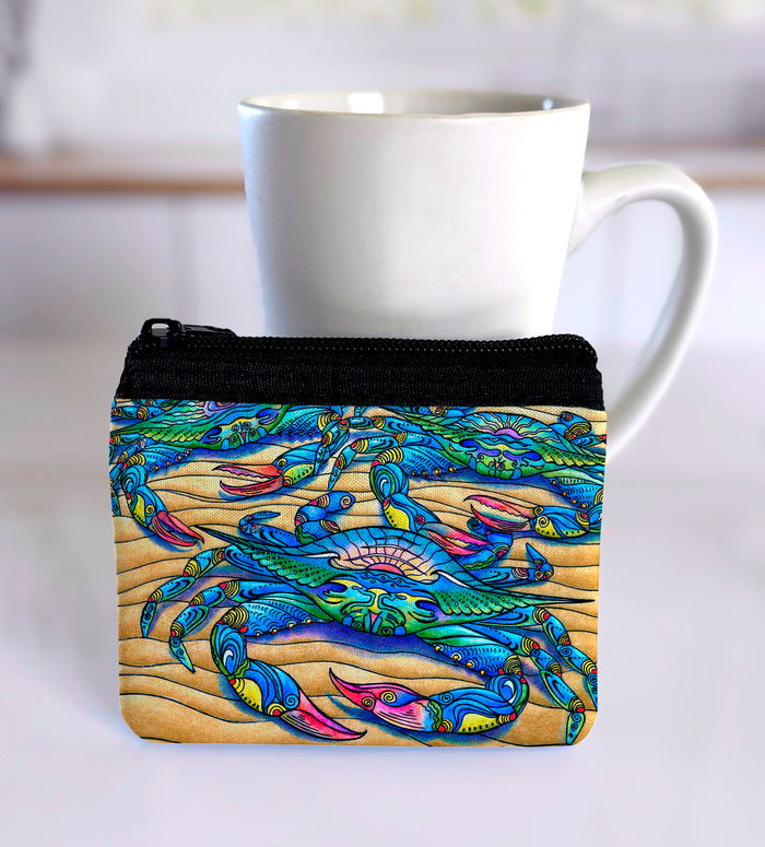 Blue Crabs Coin Bag