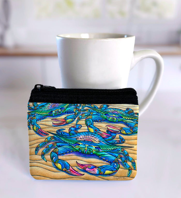 Blue Crabs Coin Bag