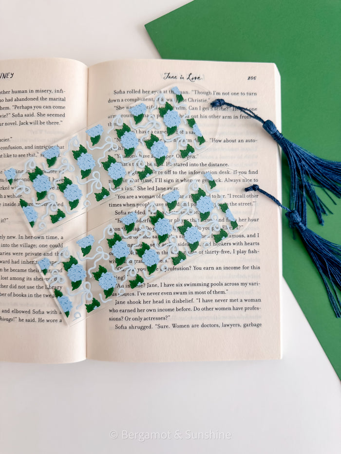 Blue Hydrangeas E Reader Case and/or Bookmark [Combined Listing]
