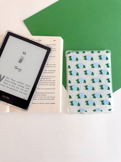 Blue Hydrangeas E Reader Case and/or Bookmark [Combined Listing]