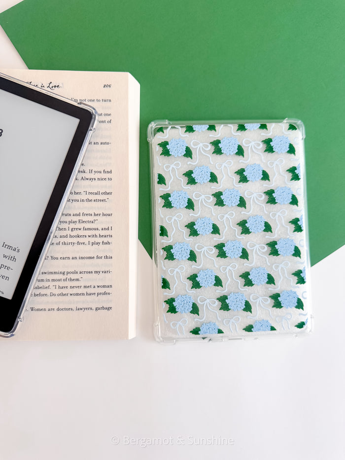 Blue Hydrangeas E Reader Case and/or Bookmark [Combined Listing]