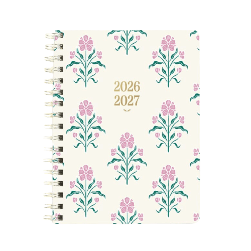 Simplified by Emily Ley Small Softcover Weekly - Blush Botanical 2026-27