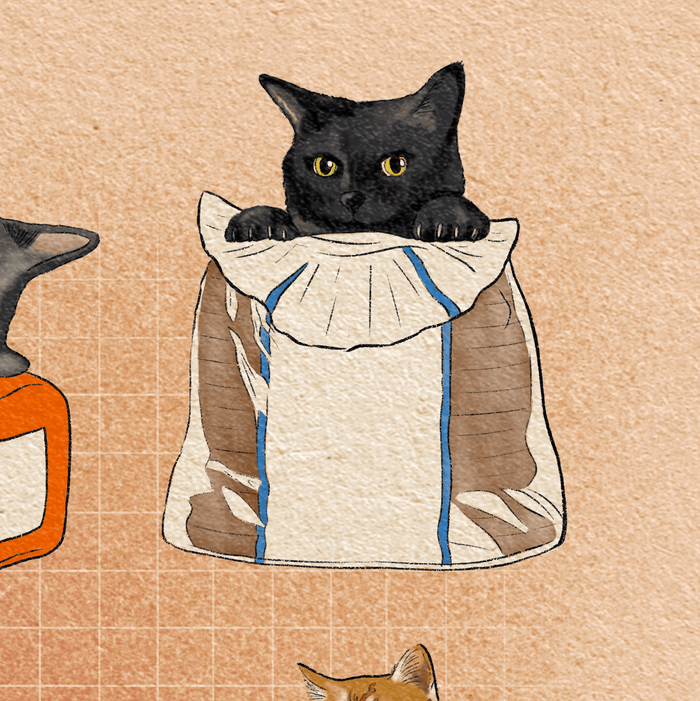 Bodega Cats Art Print