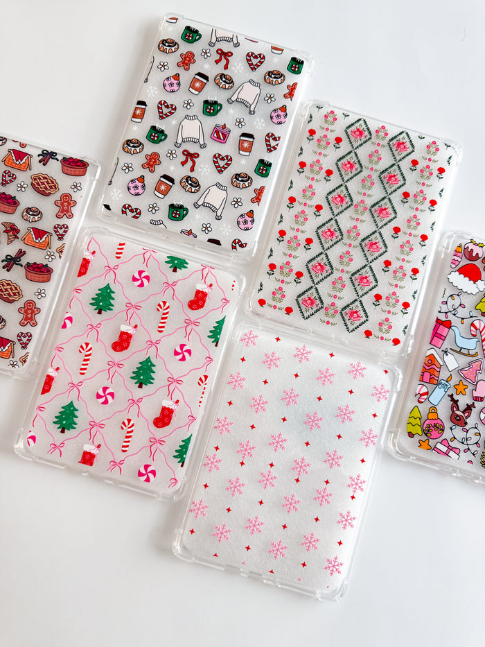 Bookish Christmas Quilt Kindle Case