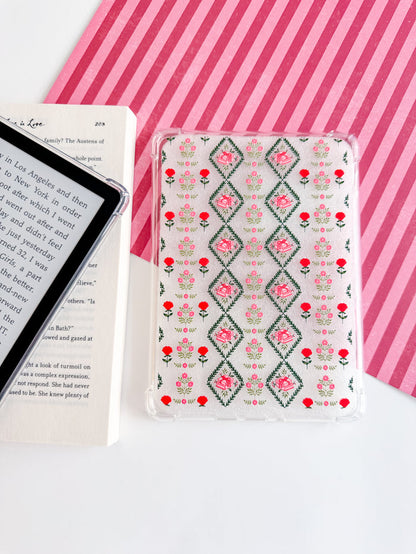 Bookish Christmas Quilt Kindle Case