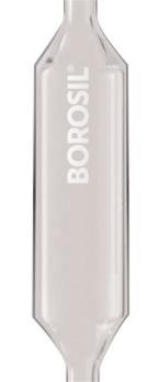 Borosil® Pipettes - Volumetric - Class B - 3mL - CS/10 - SolventWaste.com