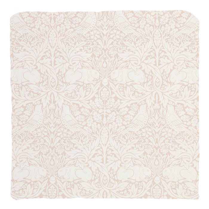 Brer Rabbit Cotton Throw Pillows William Morris Shell Pink