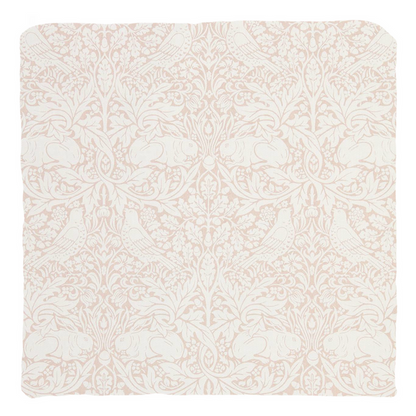 Brer Rabbit Cotton Throw Pillows William Morris Shell Pink