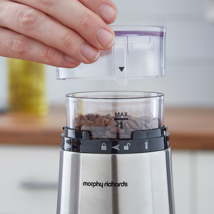 coffee grinder on kitchen counter