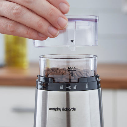 coffee grinder on kitchen counter