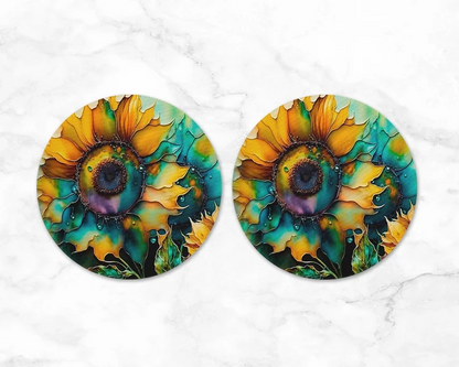 Brilliant Blooms | Round Coaster Set
