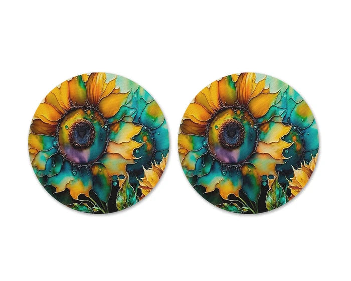 Brilliant Blooms | Round Coaster Set