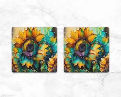 Brilliant Blooms | Square Coaster Set