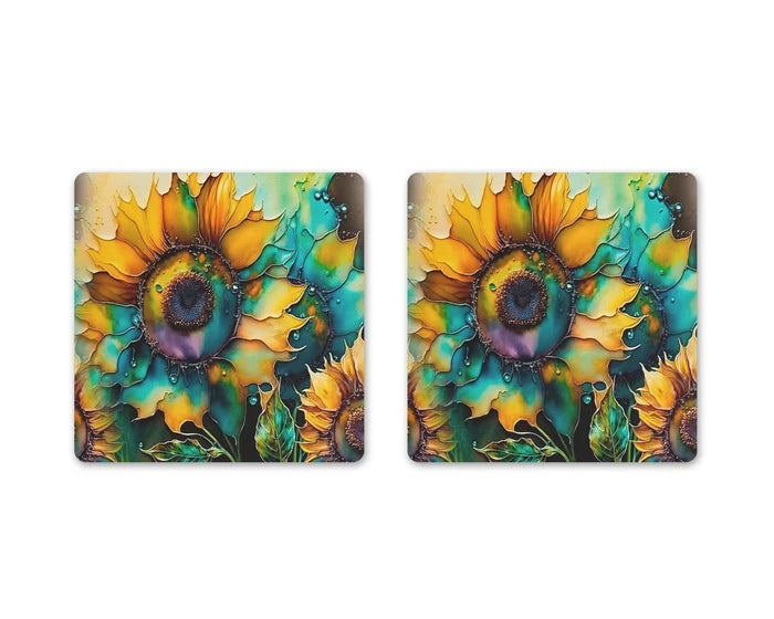 Brilliant Blooms | Square Coaster Set