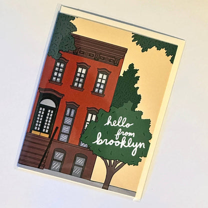 Brooklyn Brownstone Greeting Card