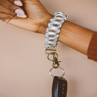 Shop Andi Brown Checkered Keychain