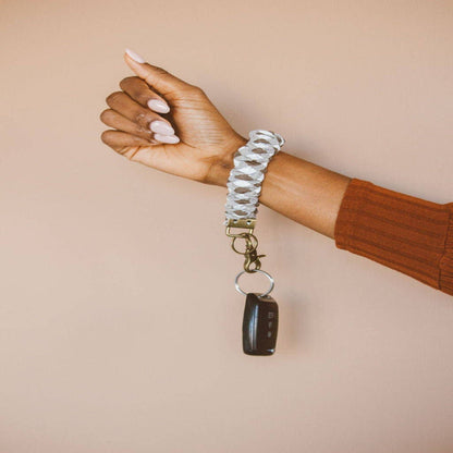 Shop Andi Brown Checkered Keychain