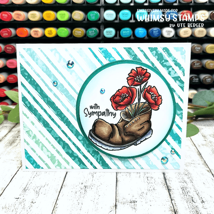 Poppy Remembrance Clear Stamps - Whimsy Stamps