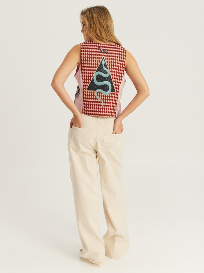 Cameron Red Aura Vest