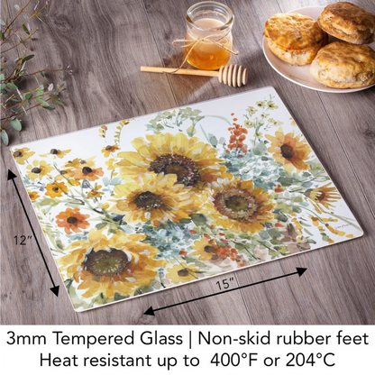 Camping Revelations | Glass Cutting Board