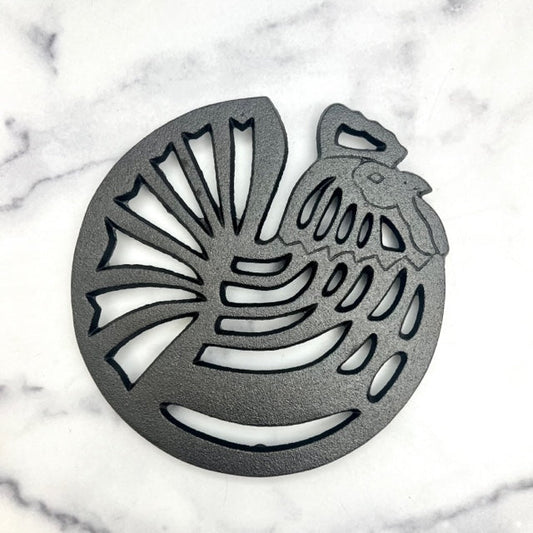 Cast Iron Trivet Rooster 7.5"