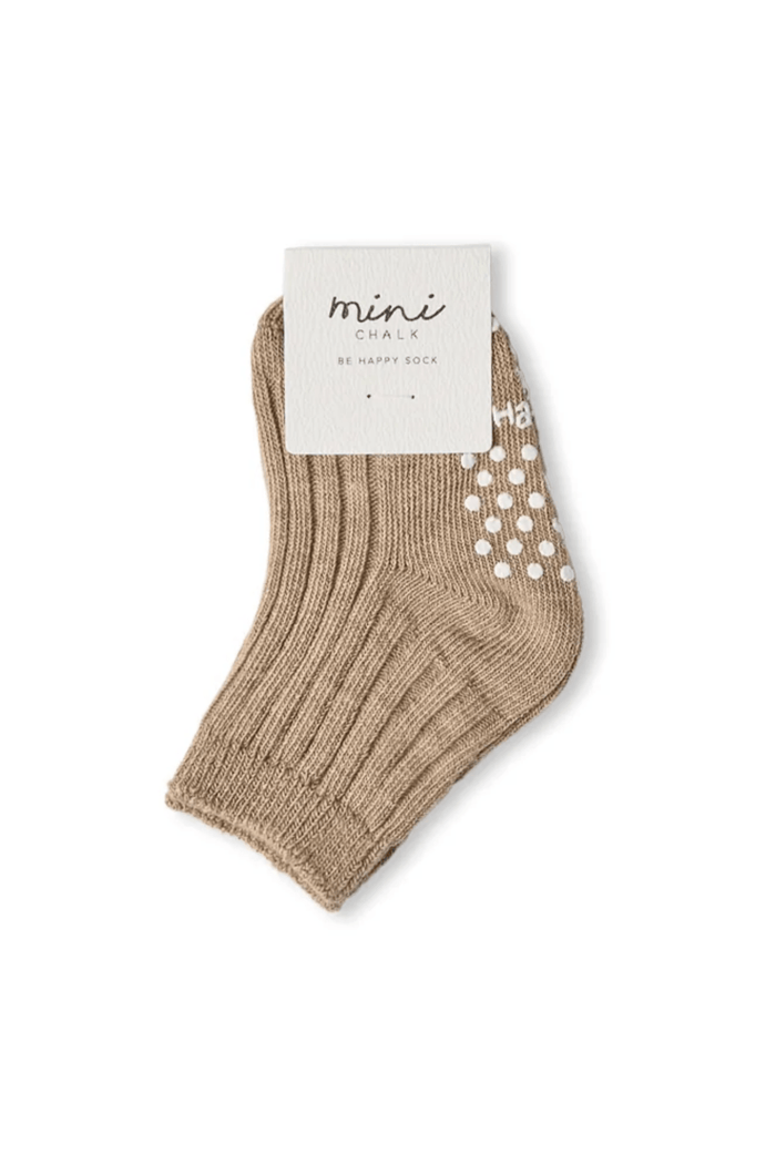 Chalk Mini Baby Socks Be Happy - Dotique - Chalk