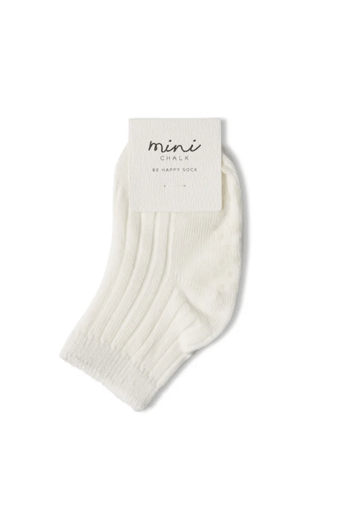 Chalk Mini Baby Socks Be Happy - Dotique - Chalk